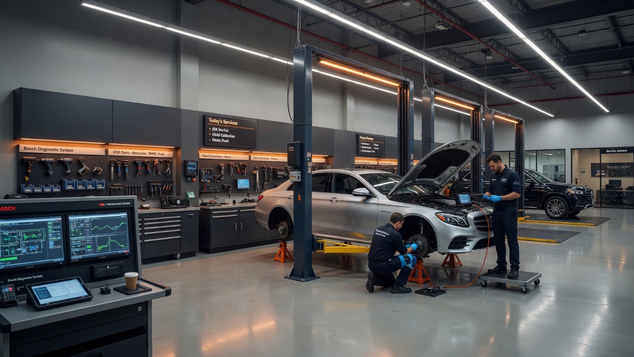 Multi-brand service bay